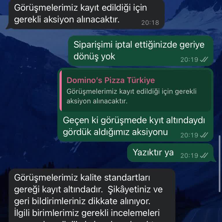 1 Aydır Beklenen Domino's Pizza İade Süreci