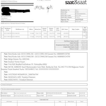 Saat & Saat Garantili Saati Sadece Para Karşılığı Tamir Ediyor