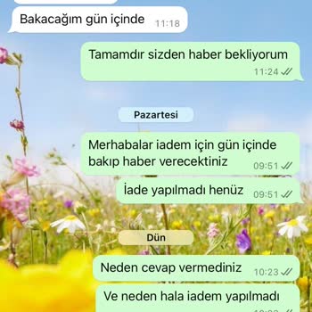 Nourraprrive İade Tutarının Ödenmemesi