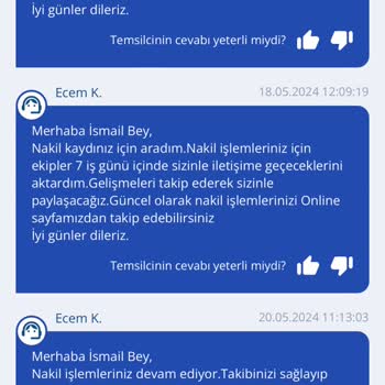 TurkNet Nakil İşlemi Süreç Yetersizliği