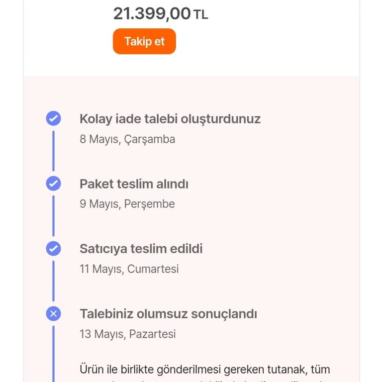 Teknouygun (hesaplimagaza) Memnun Kalmadığım Ürünün İade Reddi