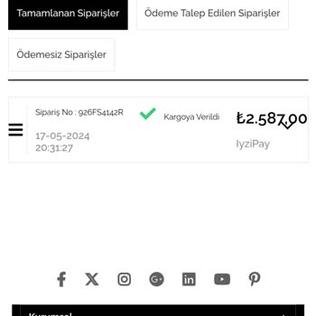 Beyza Erdoğan Siparişiniz Hakkında Dönüş Yapılmıyor İptalde Edemiyorum