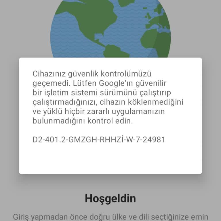 McDonald's Cihazınız Doğrulanmadı Hata Veriyor