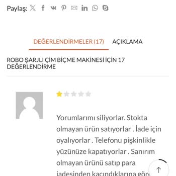 Robo Türkiye Tutarsız Cevaplar Ve İade Tutarının Ödenmemesi
