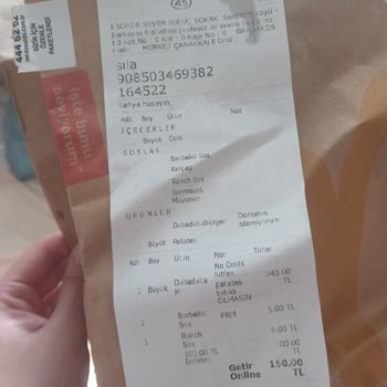 McDonald's Eksik Rezil Sipariş