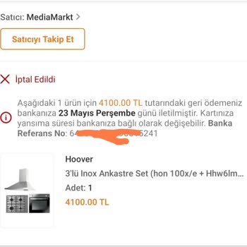 Trendyol Sebepsiz İptal Etti Ürünümü