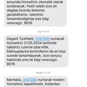 TurkNet Abone Fesih Olmasına Rağmen 3 Güne Tüm Ay Fatura Kesilmesi