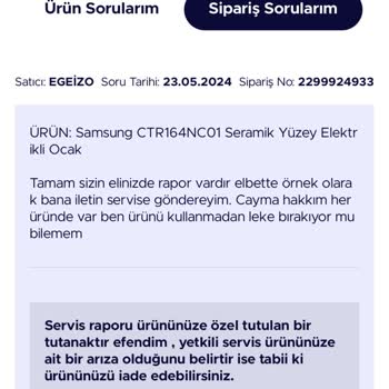 Teknosa Egeizo Satıcısı Kusurlu Ürünü İade Almama Mağduriyeti