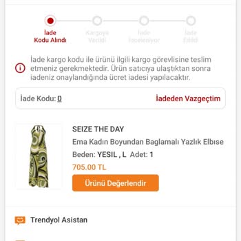 Trendyol Ürünümü Kargoda Kaybetti İademi Yapmıyor