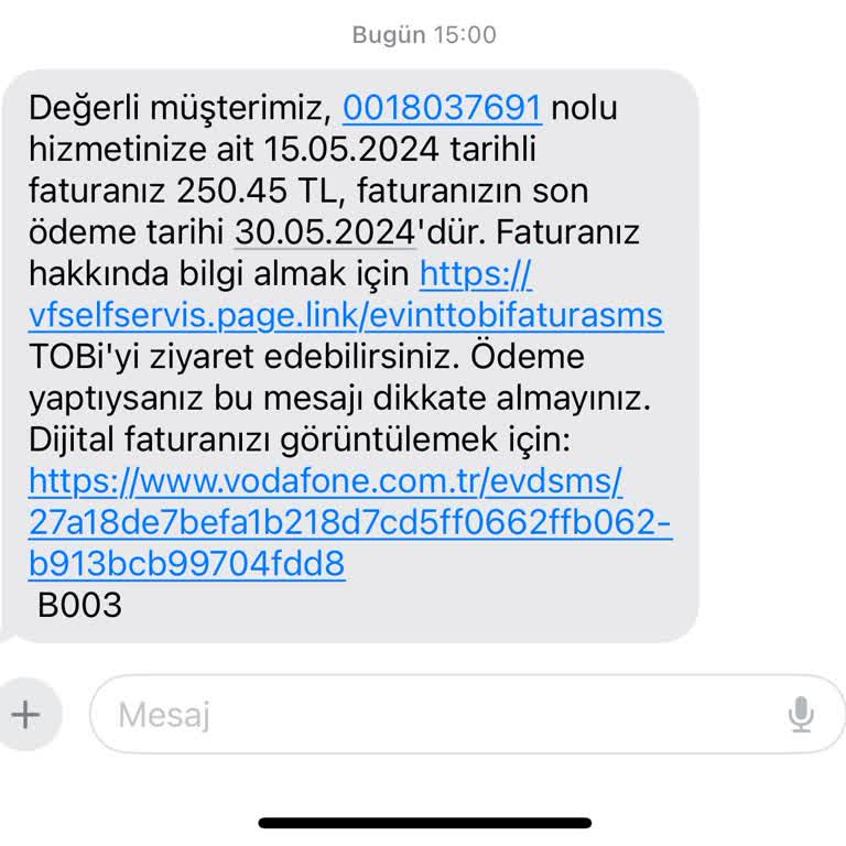 Vodafone Ev İnterneti Gereksiz Fatura