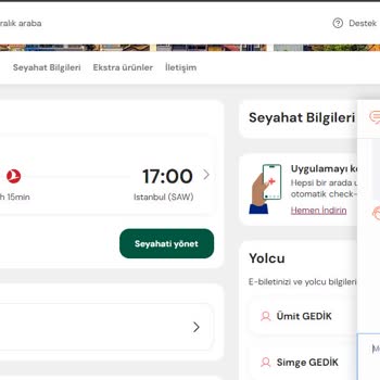 THY Uçuşunun Ajet E Geçmesi Ve Mytrip.com Un Bilet Değiştirmemesi