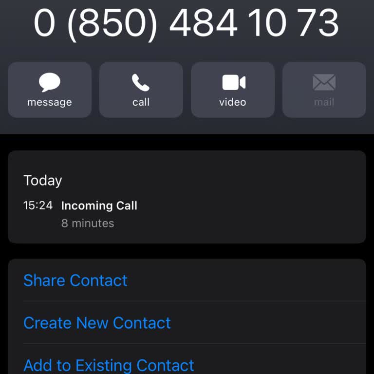 0850 484 10 73 Rahatsız Ediyor