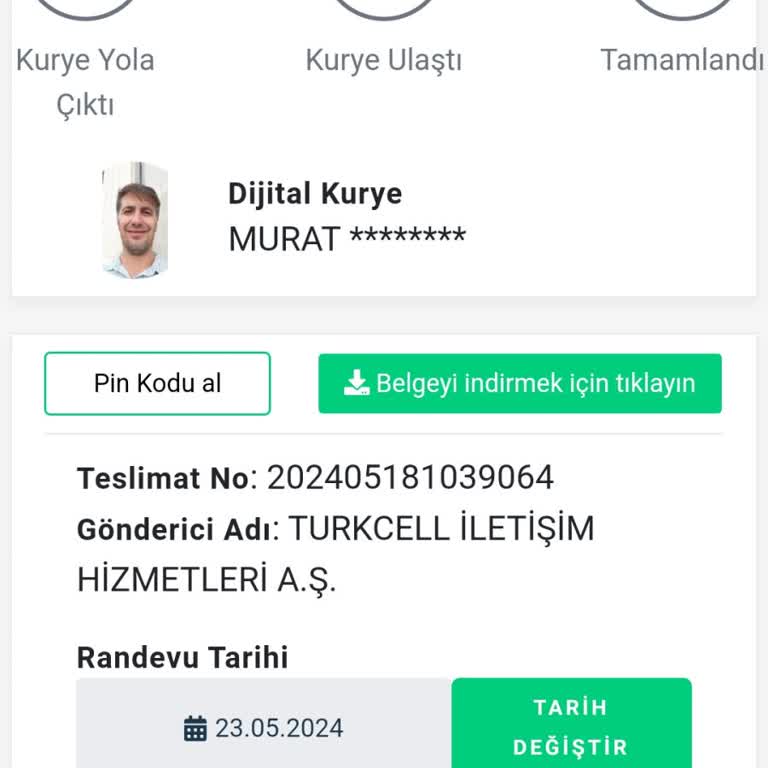 Dijital Kurye Hattımı Getirmiyor Ve Kendilerine Ulaşamıyorum