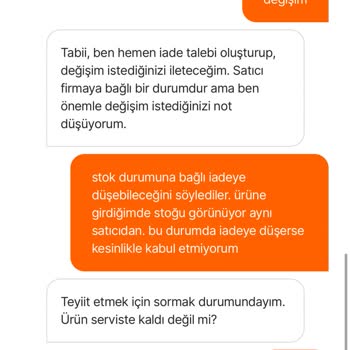 Hepsiburada Değişim Yerine İade Yapıyor