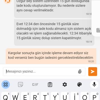 Trendyol İade Mağduriyetine Sebep Olmuştur