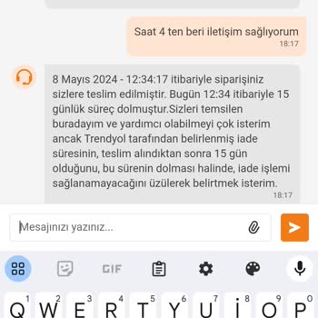 Trendyol İade Mağduriyetine Sebep Olmuştur