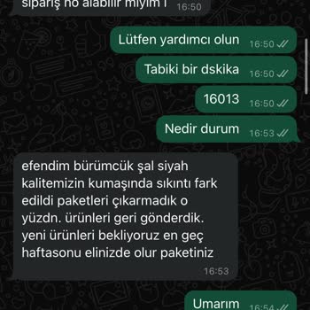 Qafiye Prive Gönderilmeyen Şallarım Ve İade Edilmeyen Param