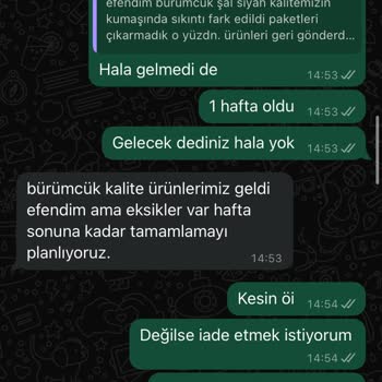 Qafiye Prive Gönderilmeyen Şallarım Ve İade Edilmeyen Param