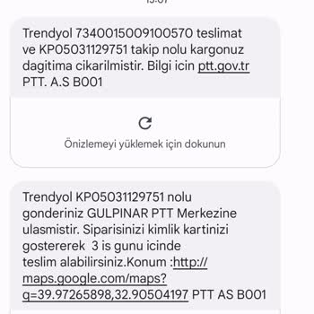 PTT Kargo Kargomu Evde Olduğum Halde Teslim Etmedi