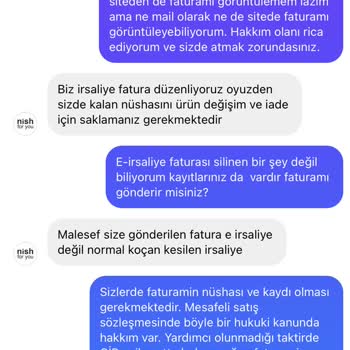Gelir İdaresi Başkanlığı Nish For You Ürünü İade Etmedi