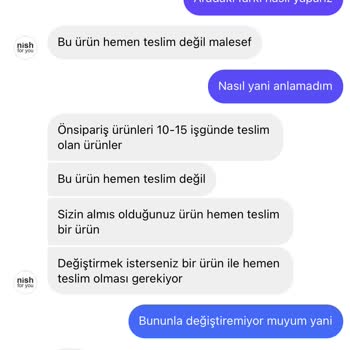 Gelir İdaresi Başkanlığı Nish For You Ürünü İade Etmedi