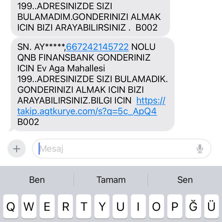 AGT Kurye (aynigunteslim.com) Adresime Gelinmeden 'Yoktunuz' Mesajı Alıyorum!