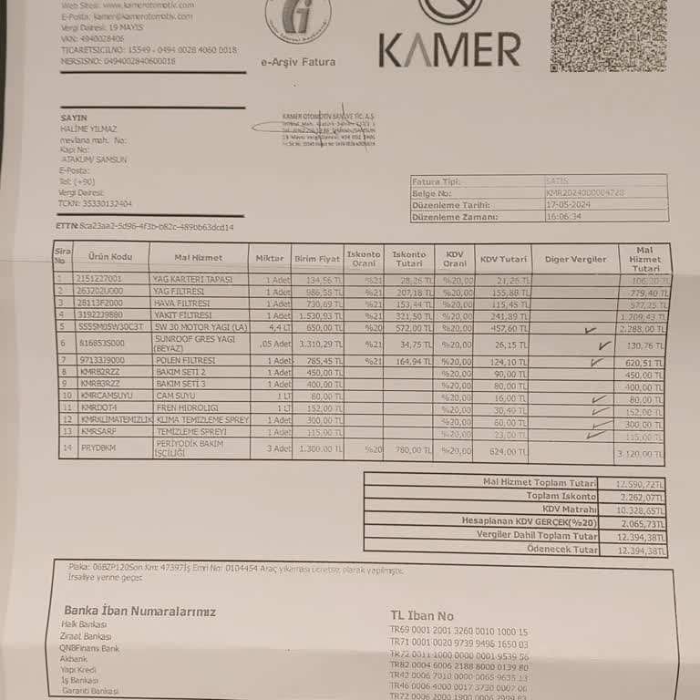 Hyundai Kamer Plaza Fazla Fiyat Fatura Etmek