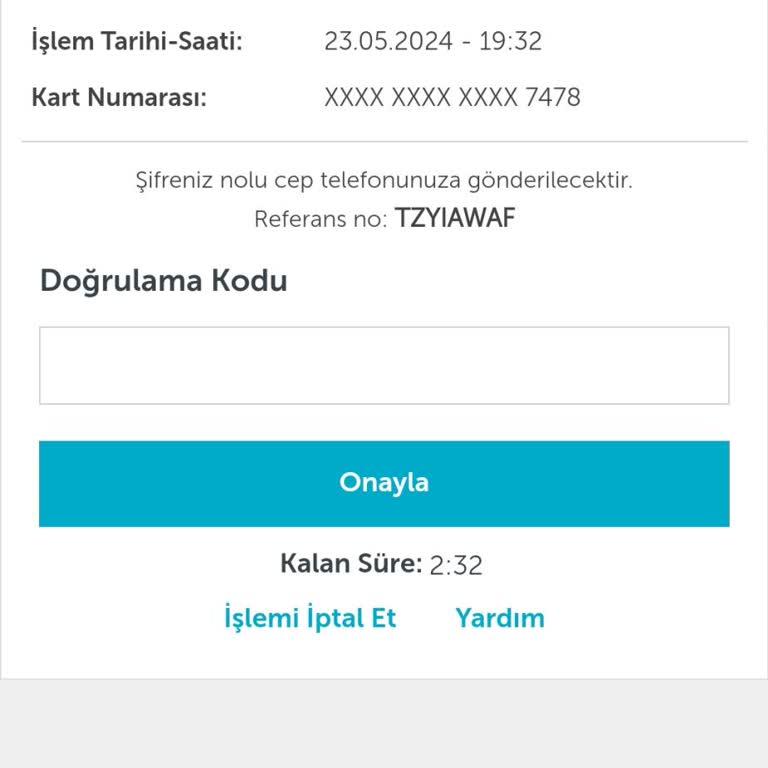 Ziraat Bankası İnternet Alış Verişinde Onay Kodu Gelmiyor