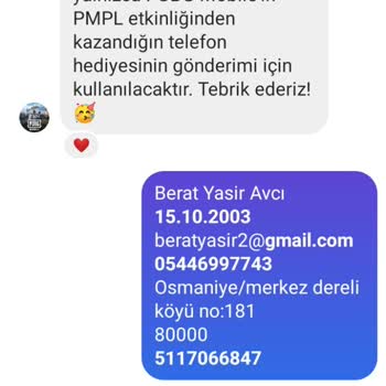 PUBG Mobil Kazandığım Telefon Hediyemi Vermedi