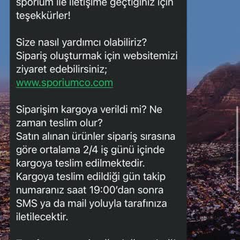 Sporium Değişim Mesajına Geri Dönmeme
