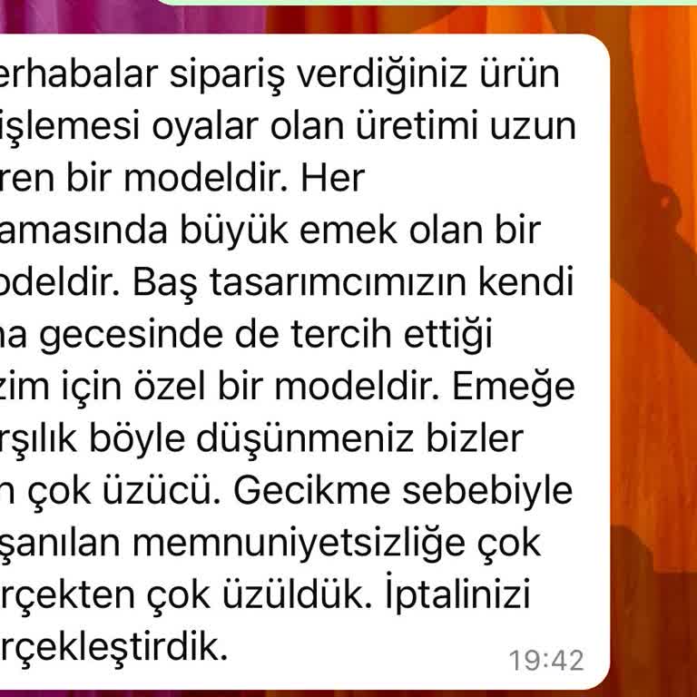 Betty & Sam Sipariş Teslim Edilmemesi