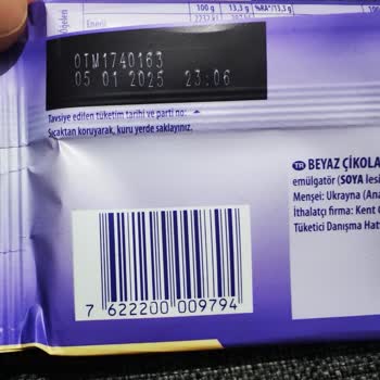 Milka Çikolatadaki Bozulma Küflenme