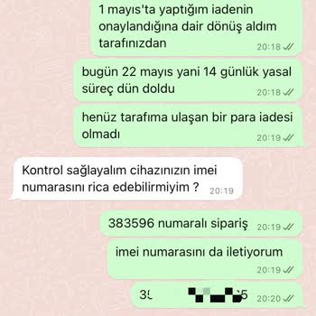 EasyCep Sattıkları Ayıplı Malın Para İadesini Yapmıyor
