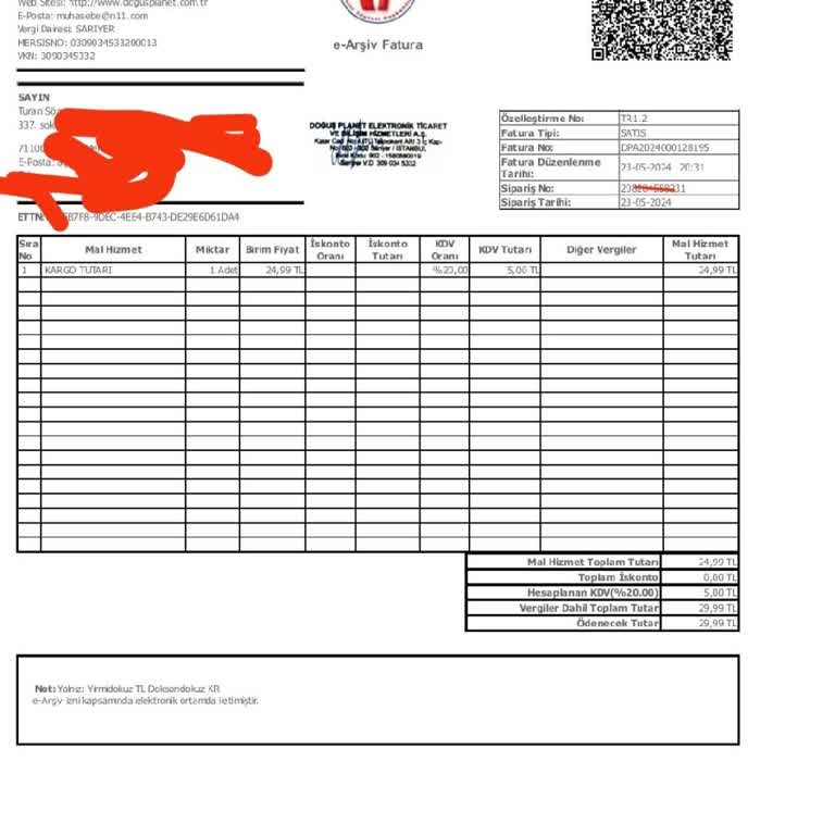 Sovos Türkiye Yanlış Fatura Gönderimi Ve Bilgi Güvenliği Endişesi