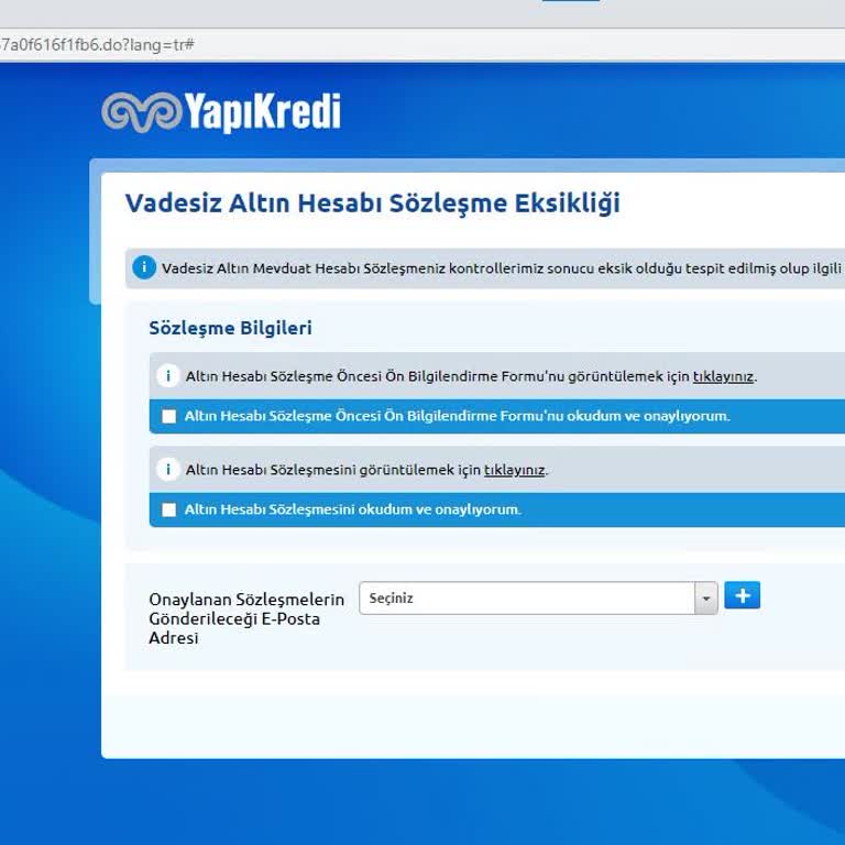Yapı Kredi Sözleşme Dayatıyor, İmzalamayan Hesabını İnceleyemiyor