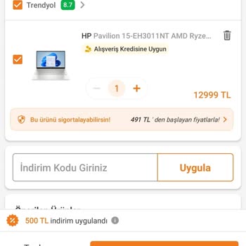 Trendyol Fiyat Kupon Mağduriyeti