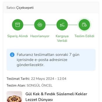 Çiçek Sepeti Bayat Kekler