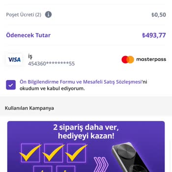 Getir Kampanyasına Sahip Çıkmıyor