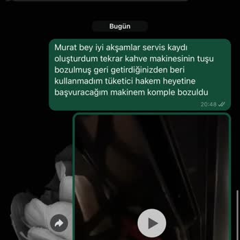 Siemens Kahve Makinesi Ve Servis Süreci