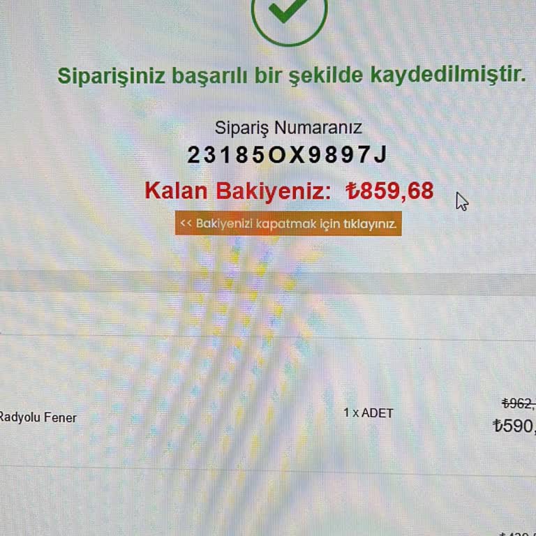 Lambasan Firması Ürün Göndermedi