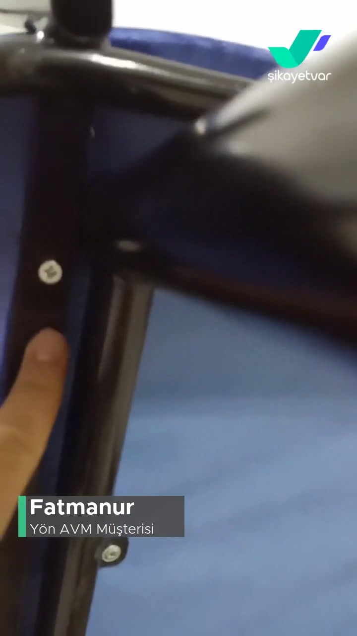 Yön AVM İlk Oturduğum Anda Sandalyenin Vidası Çıktı Sandalyede Çizikler Var! videonun kapak resmi