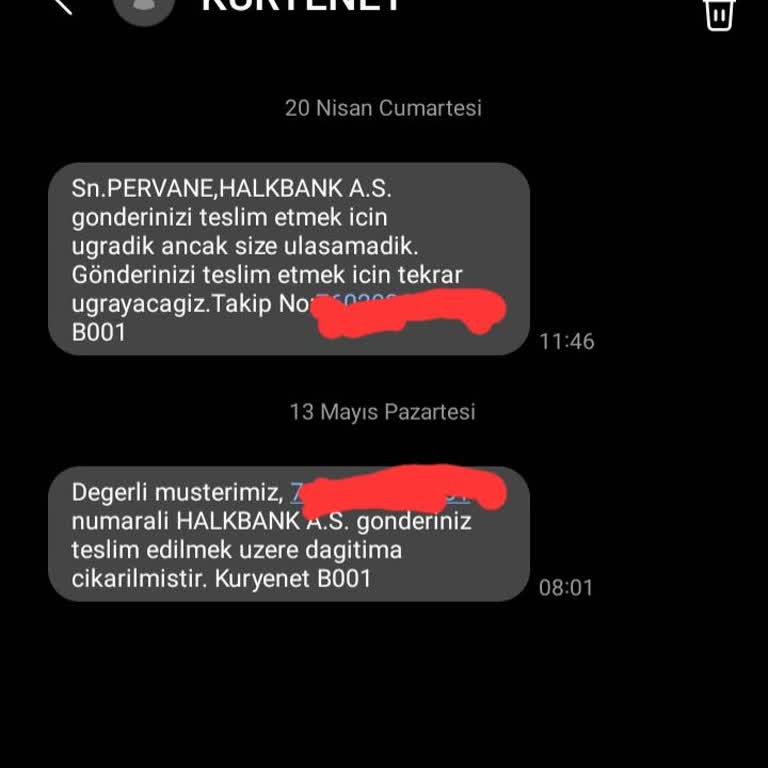Kuryenet'in Kargo Teslimi Yapmaması