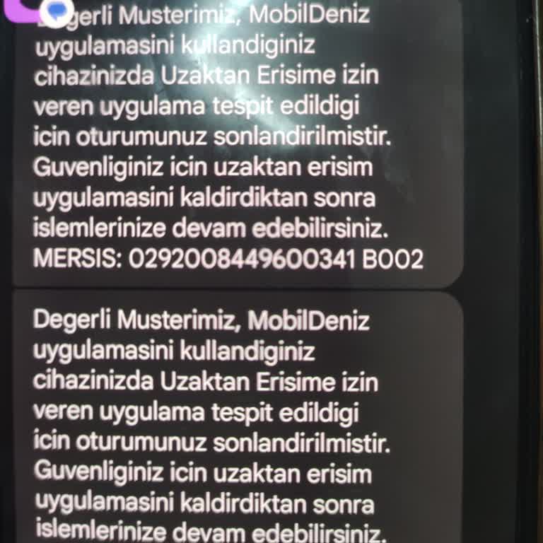 Denizbank Ekran Paylaşımlı Uygulama Var Diyor Ana Yok