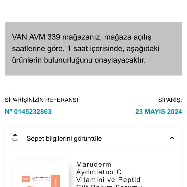 Watsons Sipariş İptal Edildi Bilgim Dışında