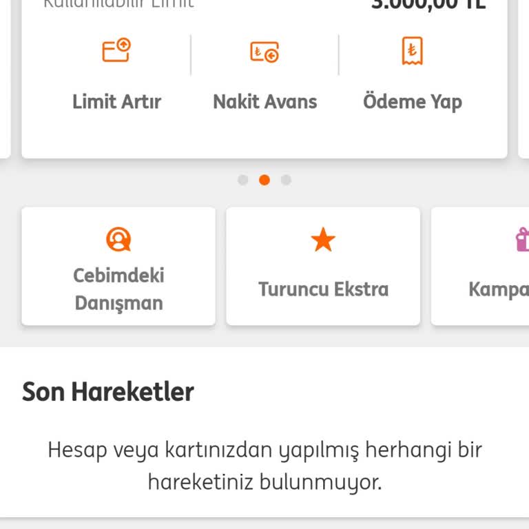ING Kredi Kartı Limiti