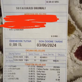 İSKİ Kafasına Göre Fatura Okuyor.