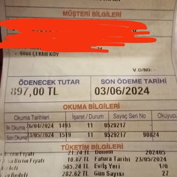 İSKİ Kafasına Göre Fatura Okuyor.