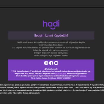 Hadi Ve Tom Pay İletişim Bilgilerimi Onaysız Sistemine Kaydetmiş!