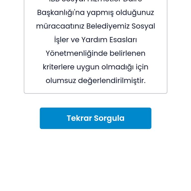 İbb Yenidoğan Destek Olumsuz