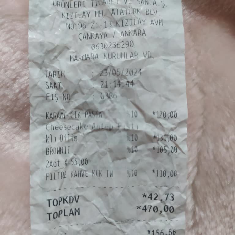 Kızılay AVM Kahve Dünyası'nda Bozuk Ürün İle Personelin İlgisizliği